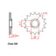 FRONT SPROCKET - STEEL  14T 520P (31-054-14)