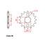 FRONT SPROCKET - STEEL  15T 530P (31-106-15)