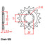FRONT SPROCKET - STEEL  14T 520P (31-113-14)