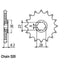 FRONT SPROCKET - STEEL  14T 520P (31-142-14)