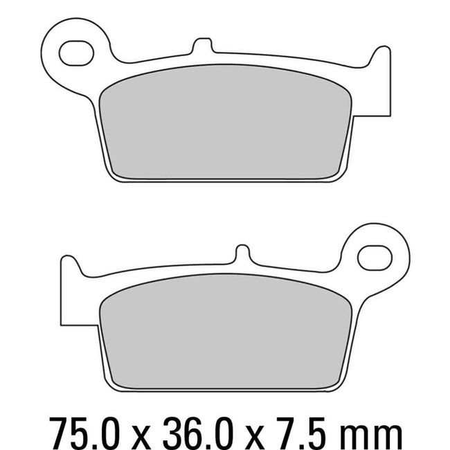 FERODO Disc Pad Set - FDB783 AG Argento Non Sintered Compound Hover Image