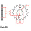 FRONT SPROCKET - STEEL  16T 520P D/D (31-214-16)