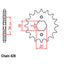 FRONT SPROCKET - STEEL  14T 428P (31-360-14)