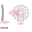 FRONT SPROCKET - STEEL  14T 428P (31-382-14)