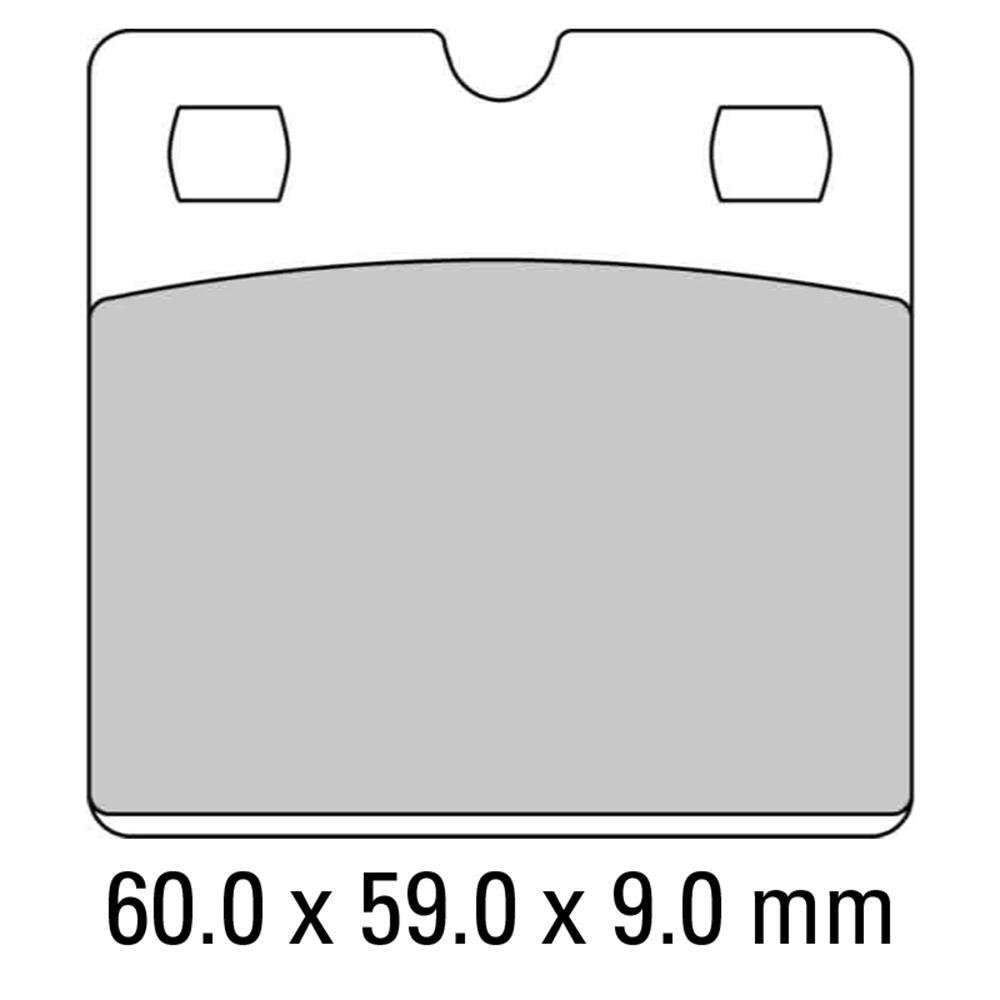 FERODO Disc Pad Set - FDB204 P Platinum Non Sintered Compound