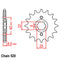FRONT SPROCKET - STEEL  16T 520P (31-429-16)