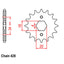 FRONT SPROCKET - STEEL  15T 428P (31-437-15)