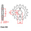 FRONT SPROCKET - STEEL  16T 520P (31-442-16)