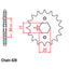 FRONT SPROCKET - STEEL  13T 428P (31-CH1-13)