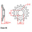 FRONT SPROCKET - STEEL  17T 530P (31-KC2-17)