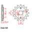 FRONT SPROCKET - STEEL  15T 525P (31-MK4-15)