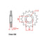 FRONT SPROCKET - STEEL  17T 520P (31-YC2-17)