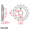 FRONT SPROCKET - STEEL 14T 520P (41-C01-14)