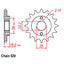 FRONT SPROCKET - STEEL 15T 520P (41-D01-15)