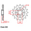 FRONT SPROCKET - STEEL 15T 525P (41-D06-15)