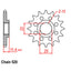 FRONT SPROCKET - STEEL 17T 520P (41-K02-17)