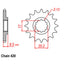FRONT SPROCKET - STEEL 14T 420P (41-K03-14)