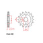 FRONT SPROCKET - STEEL 14T 520P (41-K06-14)