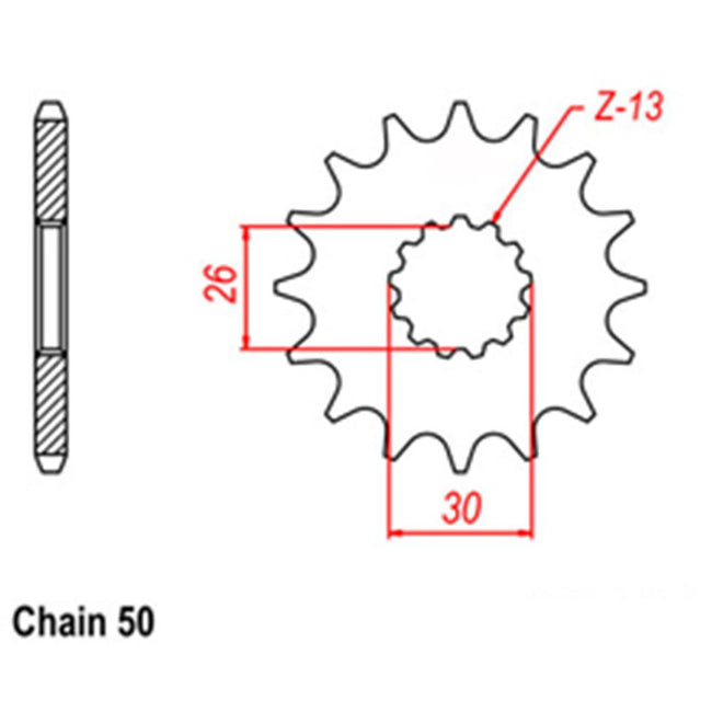 FRONT SPROCKET - STEEL 18T 530P Hover Image