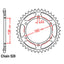 REAR SPROCKET - STEEL 47T 520P (42-B01-47)
