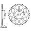REAR SPROCKET - STEEL 48T 530P (42-H01-48)