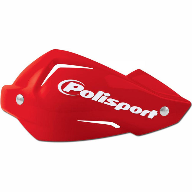 POLISPORT TOUQUET HANDGUARDS - REPLACEMENT HANDGUARD PLASTIC AND BOLT KIT - RED Hover Image