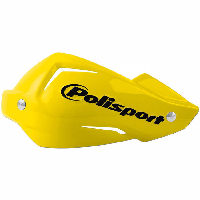 POLISPORT TOUQUET HANDGUARDS - REPLACEMENT HANDGUARD PLASTIC AND BOLT KIT - YELLOW Hover Image
