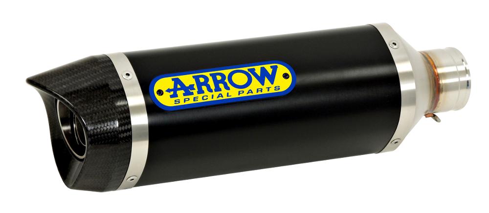 ARROW 71831AKN Silencer - THUNDER Aluminium Dark with Carbon End Cap