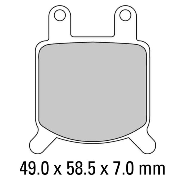 FERODO Disc Pad Set - FDB205 P Platinum Non Sintered Compound Hover Image