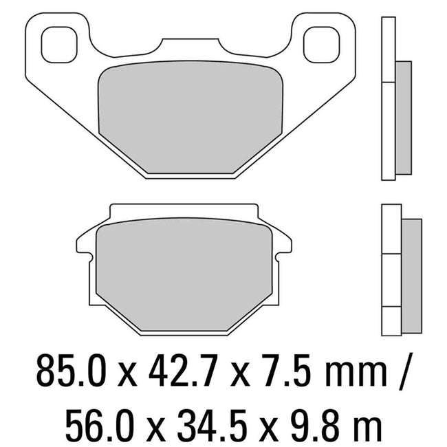 FERODO Disc Pad Set - FDB828 ST Sinter Grip Sintered Compound - Road Hover Image