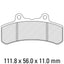 FERODO Disc Pad Set - FDB847 P Platinum Non Sintered Compound