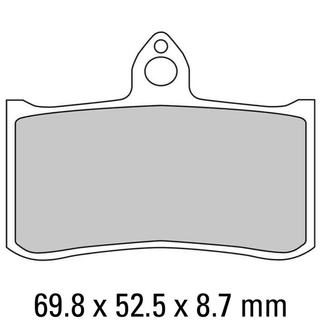 FERODO Disc Pad Set - FDB858 P Platinum Non Sintered Compound Hover Image