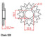 FRONT SPROCKET - STEEL  15T 520P (31-143-15)