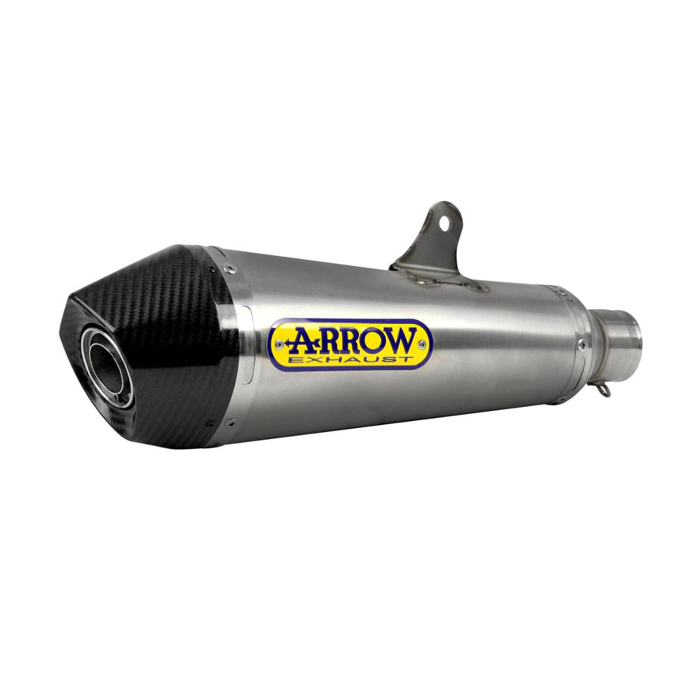 ARROW 52507XKI Silencer - X-KONE Nichrom Silver with Carbon End Cap