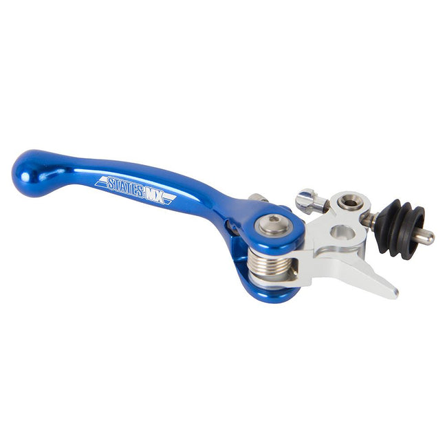 STATES MX FRONT BRAKE LEVER - STD FLEX - HUSQVARNA - BLUE (FORMULA MASTER CYLINDER) Hover Image