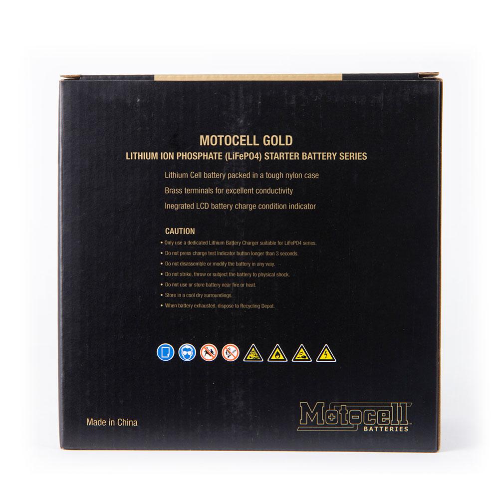 MOTOCELL LITHIUM GOLD MLG18L BATTERY 60WH LiFePO4