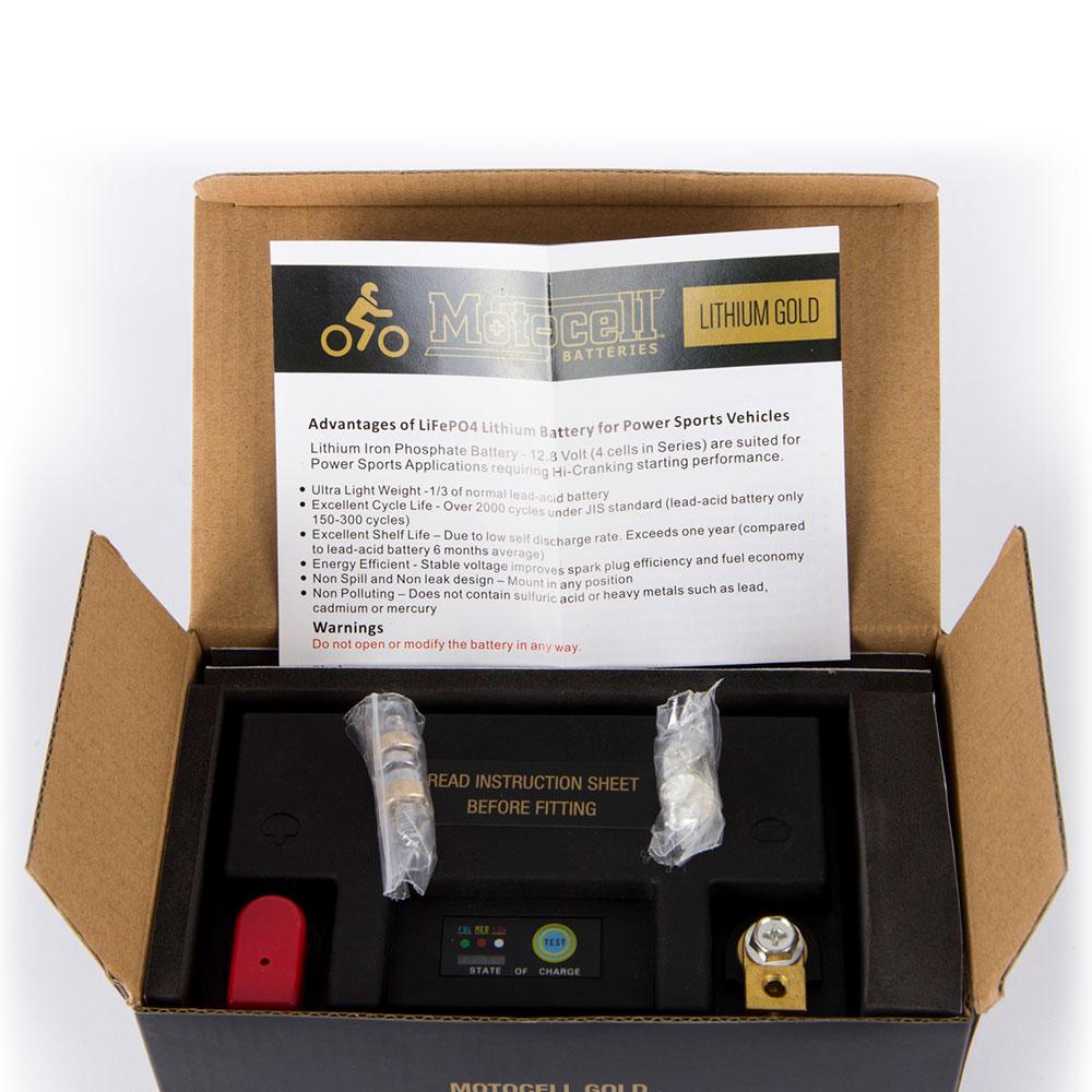 MOTOCELL LITHIUM GOLD MLG18 BATTERY 60WH LiFePO4