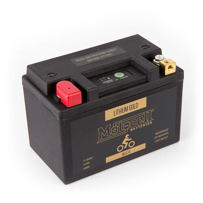 MOTOCELL LITHIUM GOLD MLG14 BATTERY 48WH LiFePO4 Hover Image