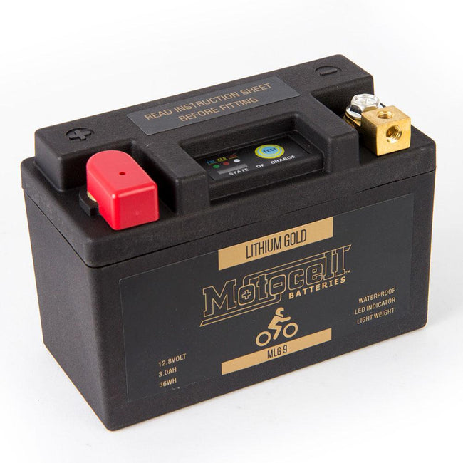 MOTOCELL LITHIUM GOLD MLG9 BATTERY 36WH LiFePO4 Hover Image