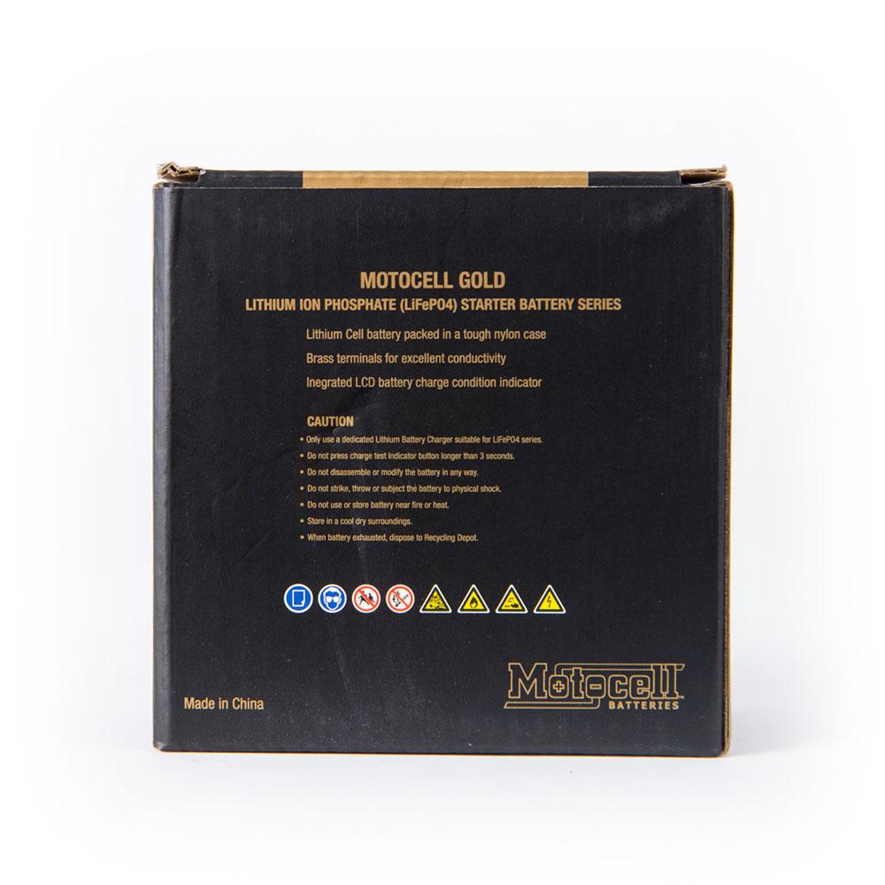 MOTOCELL LITHIUM GOLD MLG01 BATTERY 24WH LiFePO4