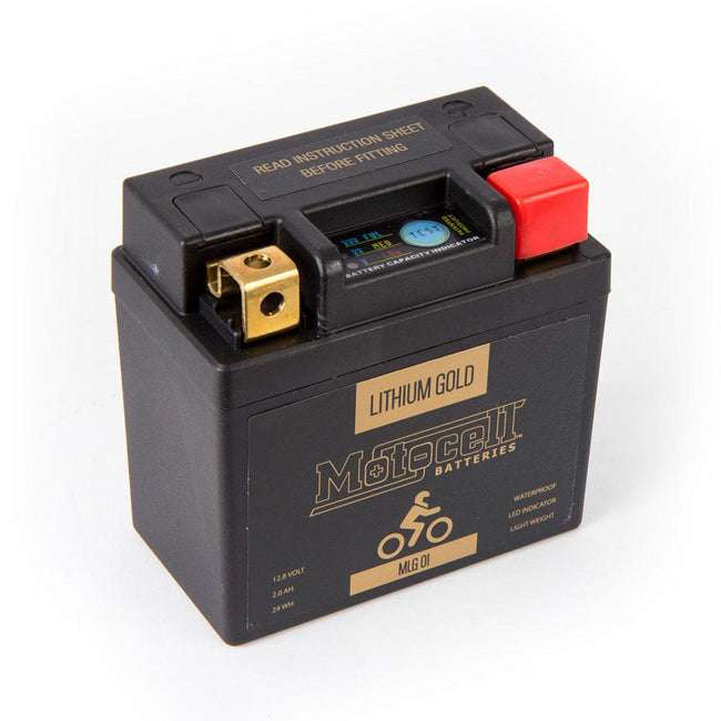 MOTOCELL LITHIUM GOLD MLG01 BATTERY 24WH LiFePO4 Hover Image