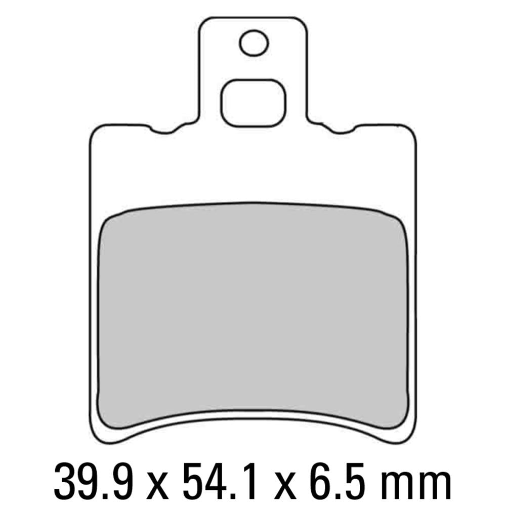 FERODO Disc Pad Set - FDB889 AG Argento Non Sintered Compound