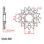 FRONT SPROCKET - STEEL 16T 520P (41-Q03-16)