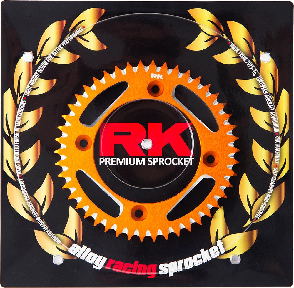RK ALLOY RACING SPROCKET - 49T 428P - ORANGE