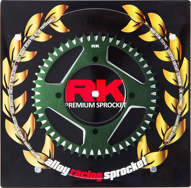 RK ALLOY RACING SPROCKET - 51T 420P - GREEN Main Image