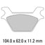 FERODO Disc Pad Set - FDB2001 P Platinum Non Sintered Compound