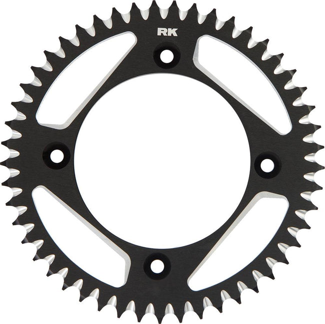 RK ALLOY RACING SPROCKET - 49T 420P - BLACK Hover Image