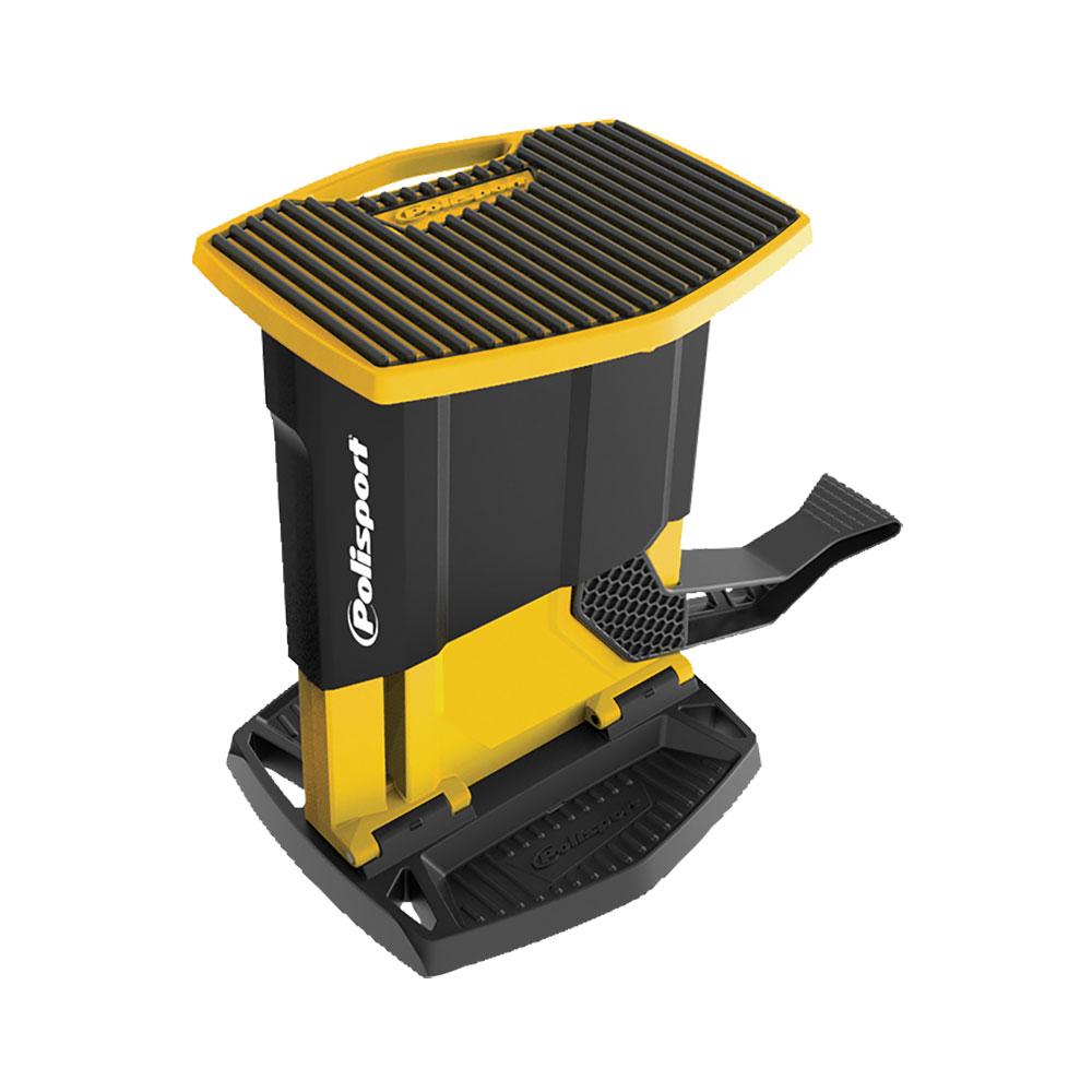 POLISPORT FOLDING MX LIFT STAND - YELLOW