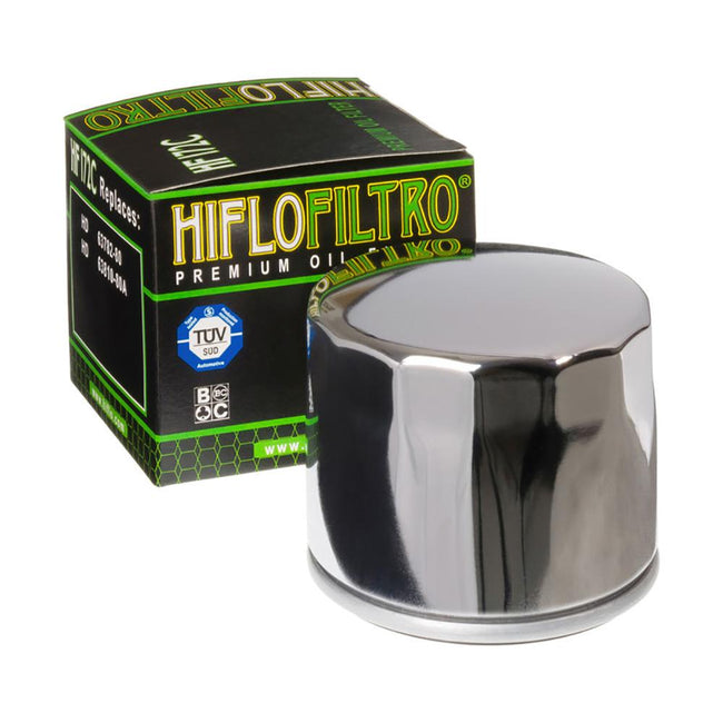 HIFLOFILTRO - OIL FILTER  HF172C CHROME Hover Image