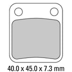 FERODO Disc Pad Set - FDB250 EF ECO Friction Non Sintered Compound